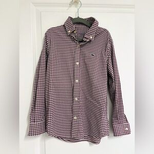 Vineyard Vines Kids' Performance Checkered Button Down Shirt